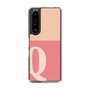 Slim Protection Case［ Original - initial two tone - Q pink ］