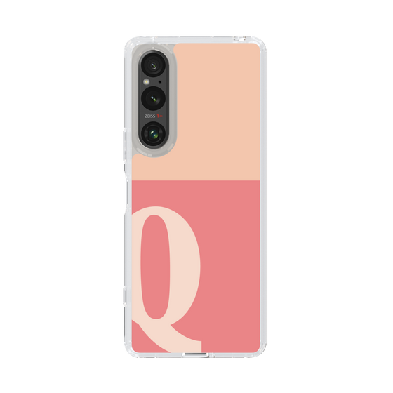 Slim Protection Case［ Original - initial two tone - Q pink ］