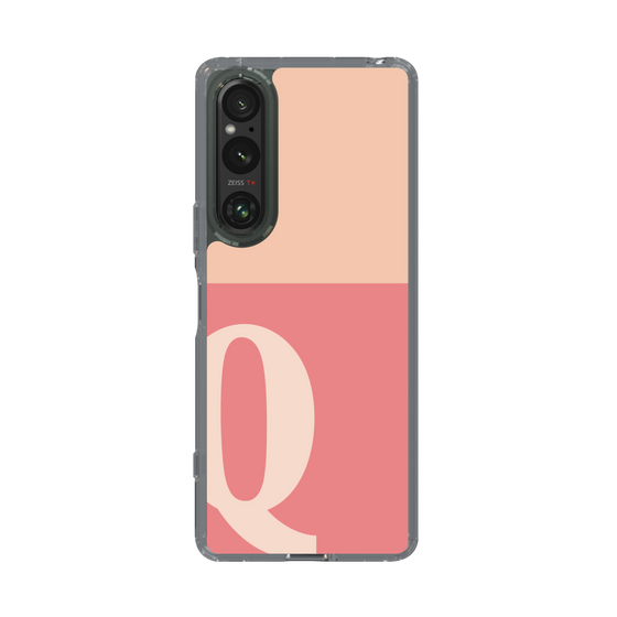 Slim Protection Case［ Original - initial two tone - Q pink ］