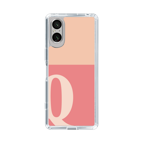 Slim Protection Case［ Original - initial two tone - Q pink ］
