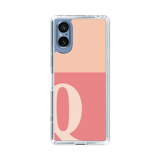 Slim Protection Case［ Original - initial two tone - Q pink ］
