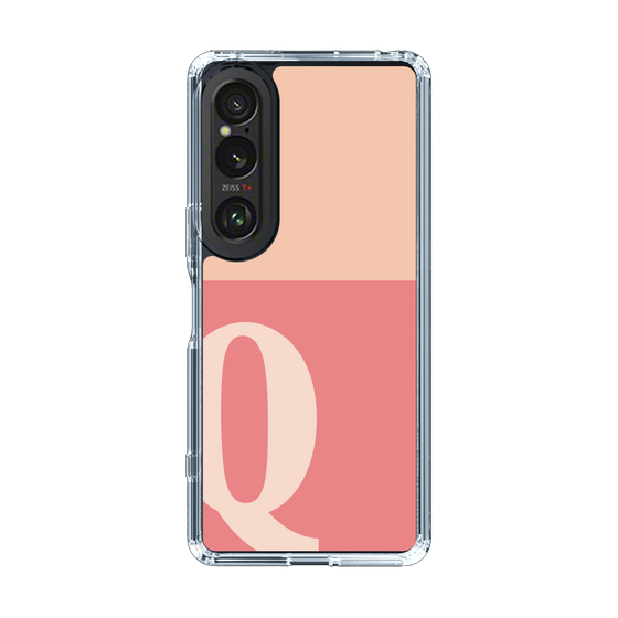 Slim Protection Case［ Original - initial two tone - Q pink ］
