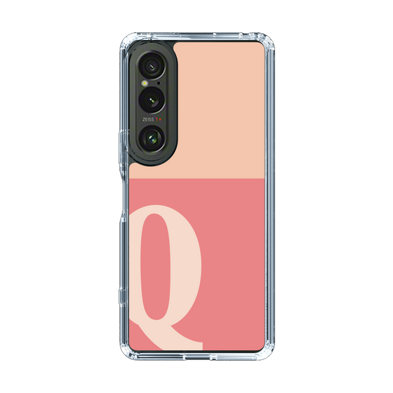 Slim Protection Case［ Original - initial two tone - Q pink ］