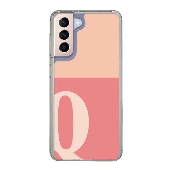 Slim Protection Case［ Original - initial two tone - Q pink ］