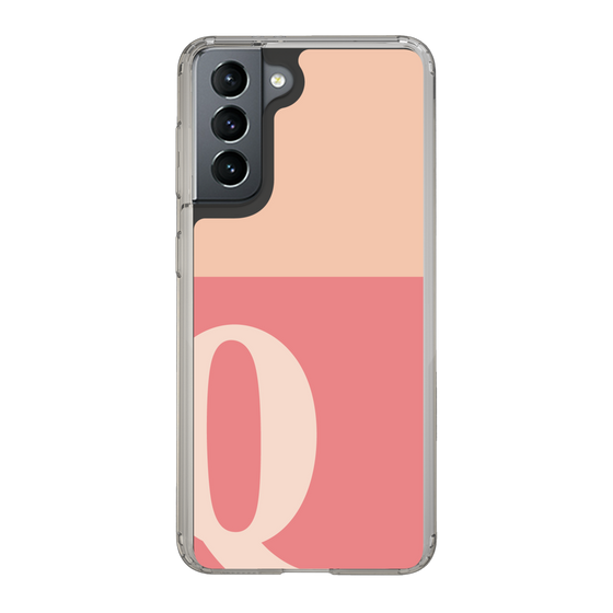 Slim Protection Case［ Original - initial two tone - Q pink ］