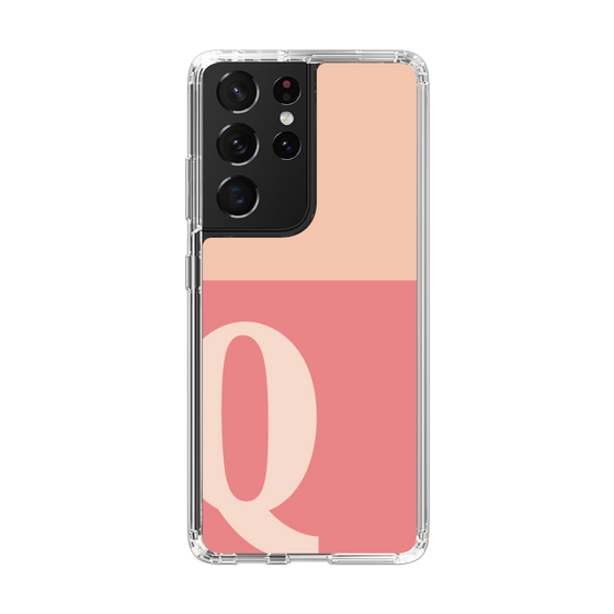 Slim Protection Case［ Original - initial two tone - Q pink ］