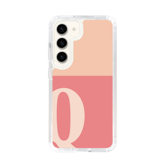 Slim Protection Case［ Original - initial two tone - Q pink ］
