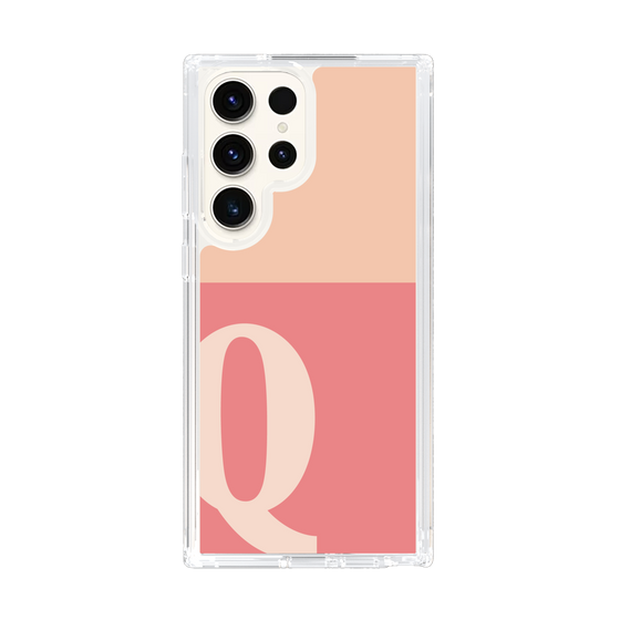 Slim Protection Case［ Original - initial two tone - Q pink ］