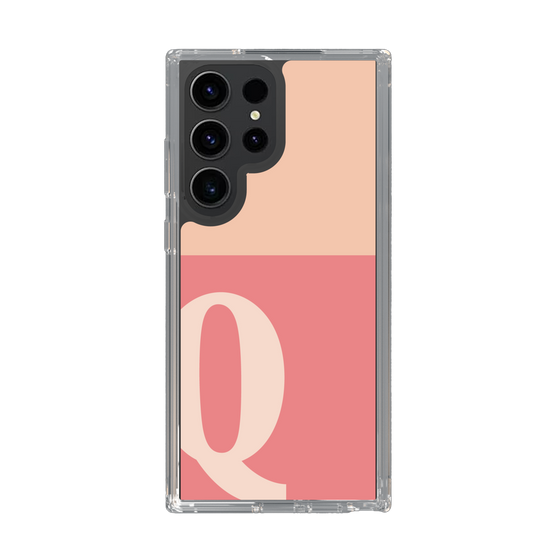 Slim Protection Case［ Original - initial two tone - Q pink ］