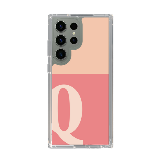Slim Protection Case［ Original - initial two tone - Q pink ］
