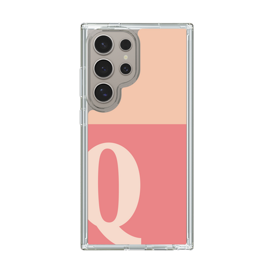 Slim Protection Case［ Original - initial two tone - Q pink ］
