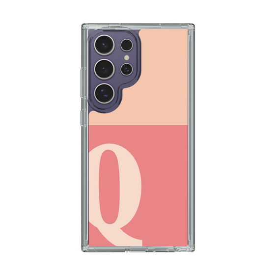 Slim Protection Case［ Original - initial two tone - Q pink ］