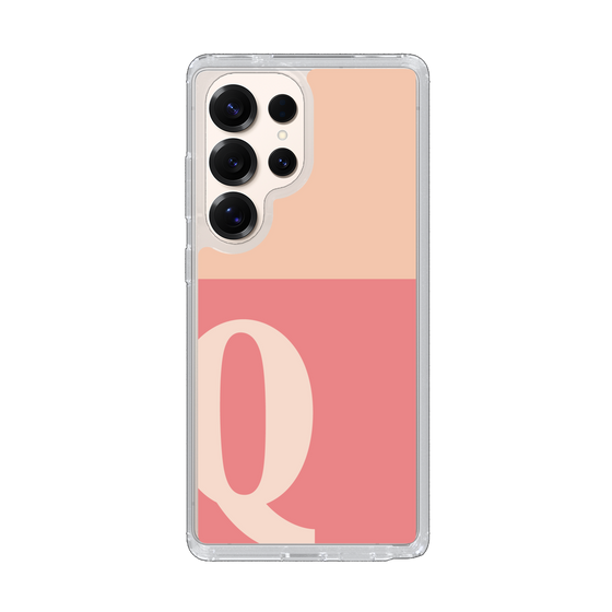 Slim Protection Case［ Original - initial two tone - Q pink ］