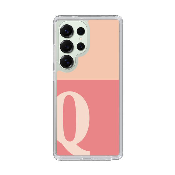 Slim Protection Case［ Original - initial two tone - Q pink ］