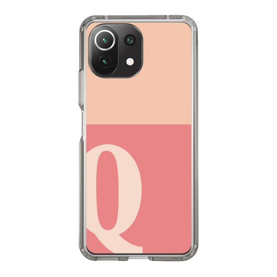 Slim Protection Case［ Original - initial two tone - Q pink ］