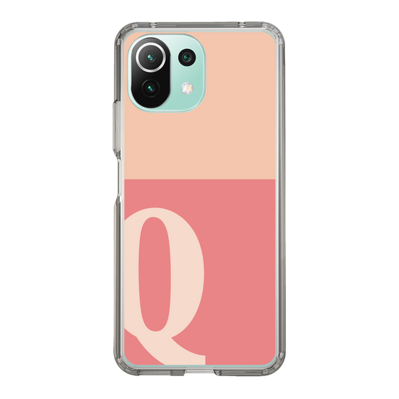 Slim Protection Case［ Original - initial two tone - Q pink ］