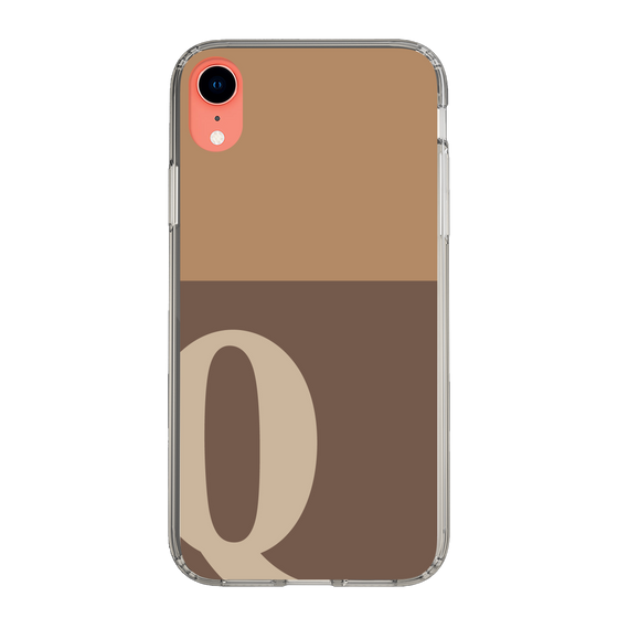 Slim Protection Case［ Original - initial two tone - Q brown ］
