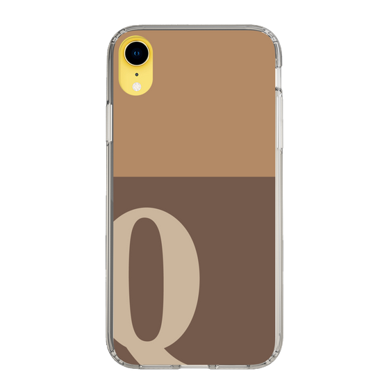 Slim Protection Case［ Original - initial two tone - Q brown ］