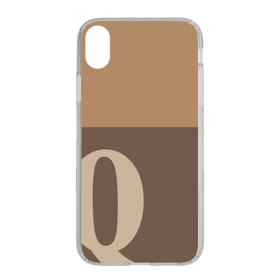 Slim Protection Case［ Original - initial two tone - Q brown ］