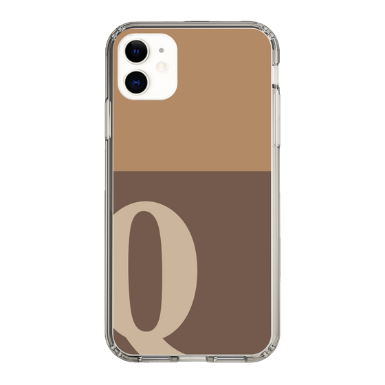 Slim Protection Case［ Original - initial two tone - Q brown ］