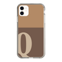 Slim Protection Case［ Original - initial two tone - Q brown ］