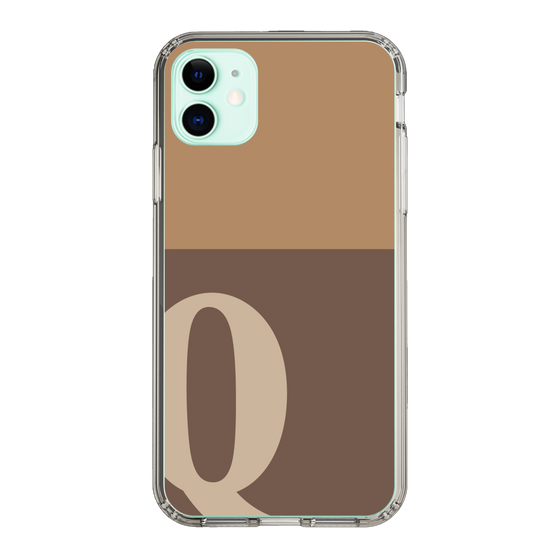 Slim Protection Case［ Original - initial two tone - Q brown ］
