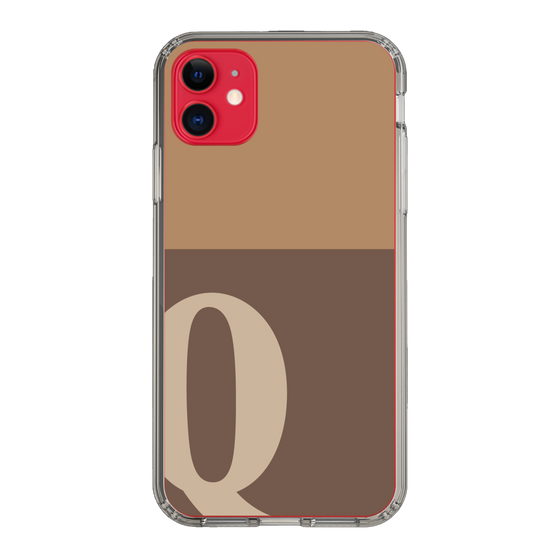 Slim Protection Case［ Original - initial two tone - Q brown ］