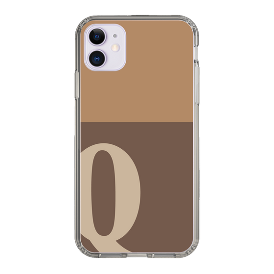 Slim Protection Case［ Original - initial two tone - Q brown ］