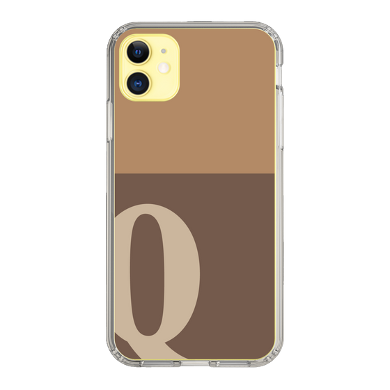 Slim Protection Case［ Original - initial two tone - Q brown ］