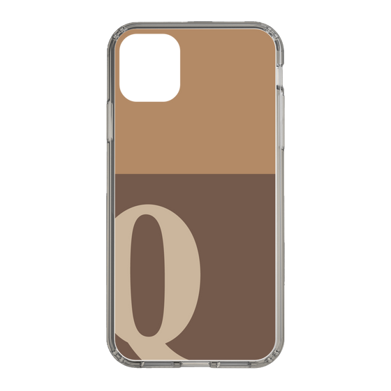 Slim Protection Case［ Original - initial two tone - Q brown ］