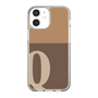 Slim Protection Case［ Original - initial two tone - Q brown ］