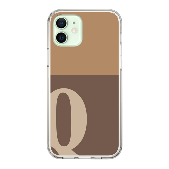 Slim Protection Case［ Original - initial two tone - Q brown ］