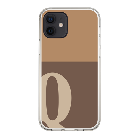 Slim Protection Case［ Original - initial two tone - Q brown ］