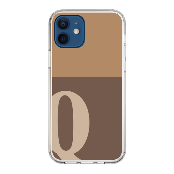 Slim Protection Case［ Original - initial two tone - Q brown ］