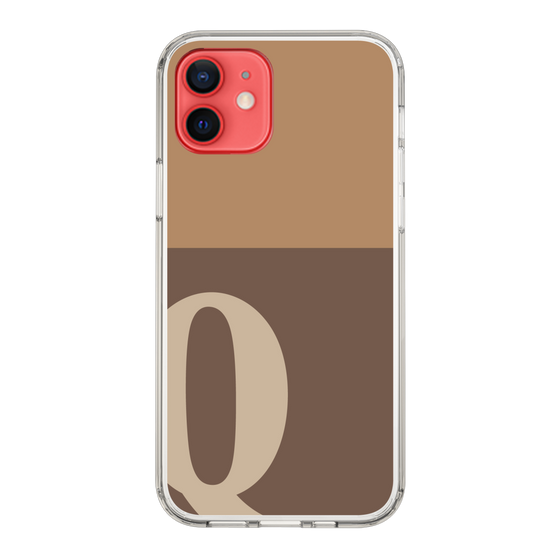 Slim Protection Case［ Original - initial two tone - Q brown ］