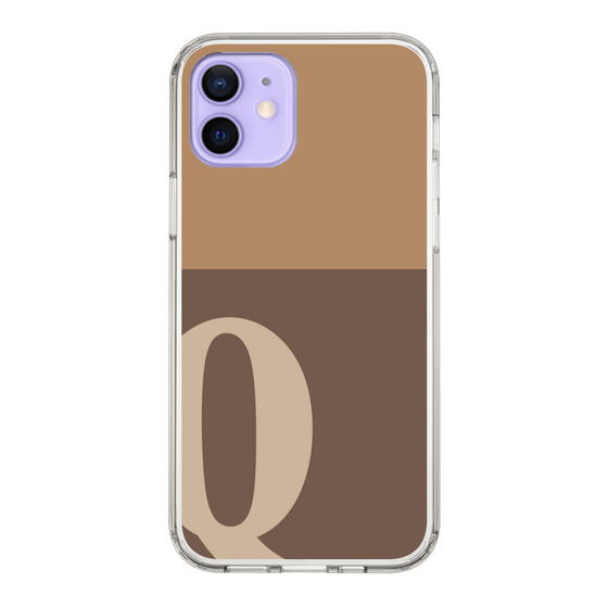 Slim Protection Case［ Original - initial two tone - Q brown ］