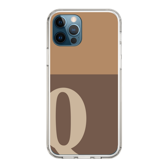 Slim Protection Case［ Original - initial two tone - Q brown ］