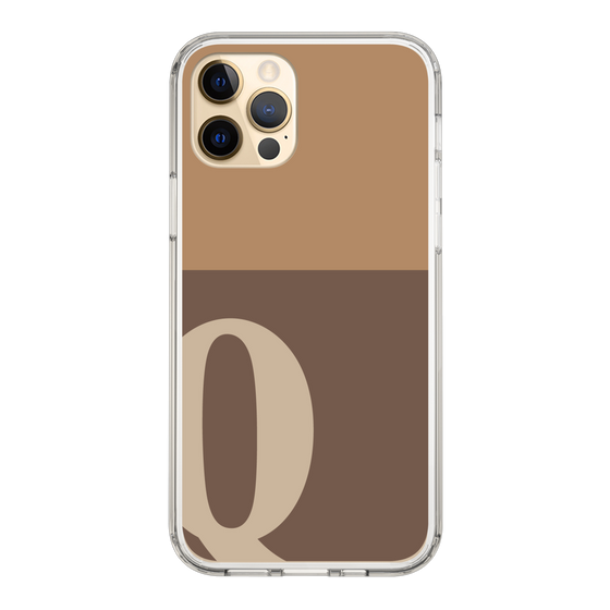 Slim Protection Case［ Original - initial two tone - Q brown ］