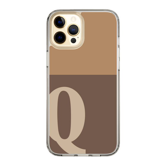 Slim Protection Case［ Original - initial two tone - Q brown ］