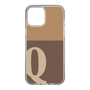 Slim Protection Case［ Original - initial two tone - Q brown ］