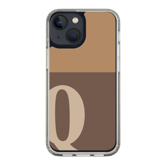 Slim Protection Case［ Original - initial two tone - Q brown ］