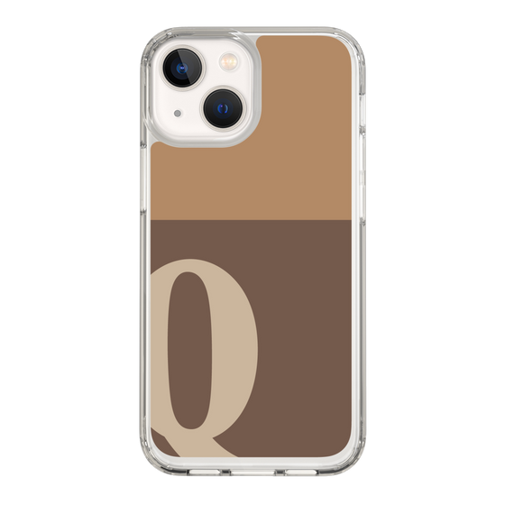 Slim Protection Case［ Original - initial two tone - Q brown ］