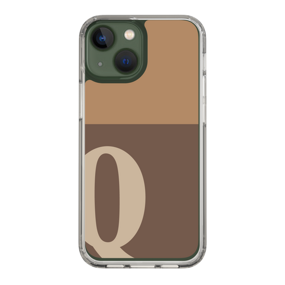 Slim Protection Case［ Original - initial two tone - Q brown ］