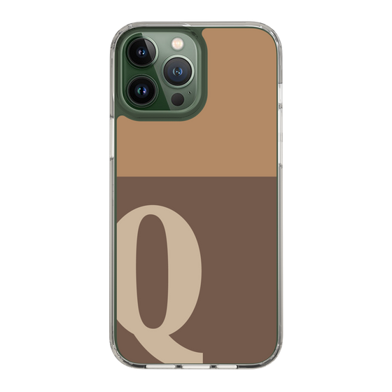 Slim Protection Case［ Original - initial two tone - Q brown ］
