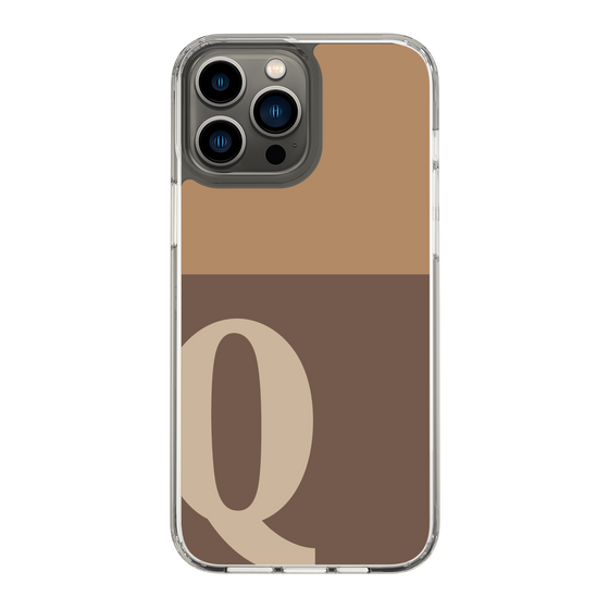 Slim Protection Case［ Original - initial two tone - Q brown ］