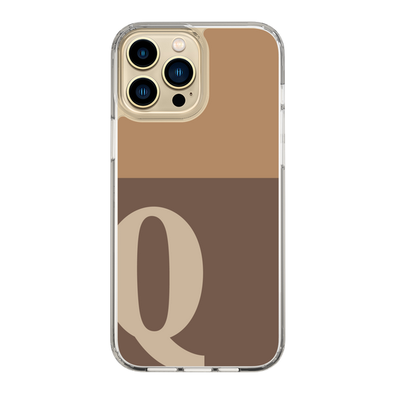 Slim Protection Case［ Original - initial two tone - Q brown ］