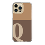 Slim Protection Case［ Original - initial two tone - Q brown ］