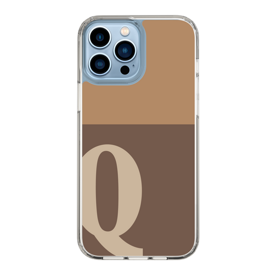 Slim Protection Case［ Original - initial two tone - Q brown ］