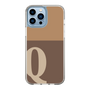 Slim Protection Case［ Original - initial two tone - Q brown ］