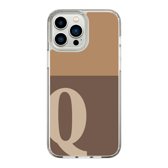 Slim Protection Case［ Original - initial two tone - Q brown ］